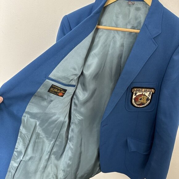Vintage Labatt Brier Edmonton Curling Championship Blazer Blue Men 44 1987 - Picture 7 of 8